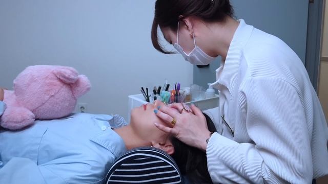 ASMR 한국 속눈썹펌 | 속눈썹 샴푸 | 눈썹왁싱