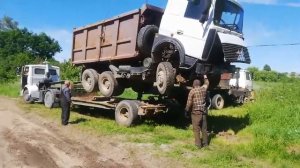 МАЗ 5516 разбился