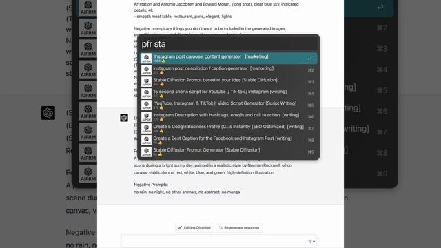 An Alfred workflow to play AIPRM prompts. Alfred + ChatGPT / Bing / Bard + AIPRM ✨