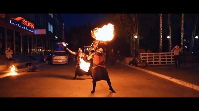Огненное шоу в Новосибирске от "Пятница-Show" фаер шоу фаершоу fireshow Новосибирск