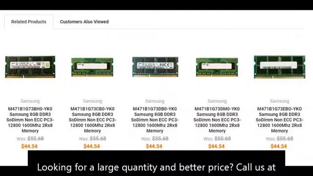 M471B1G73EBO-YK0 Samsung 8GB DDR3 SoDimm Non ECC PC3-12800 1600Mhz 2Rx8 Memory смотреть онлайн