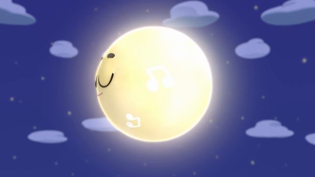 Sleepy Moon Sensory Fun Colourful Stars High Contrast Video, little Baby Bum