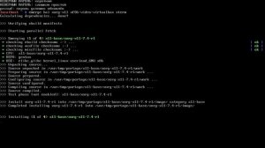 04 - Установка xorg-x11 в Gentoo Linux