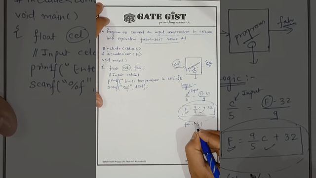 celcius to fahrenheit conversion program | C Programming | Full Course in Hindi |C Tutorial in Hind