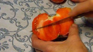 Томат Юнга гигантский Оксхард. Тест зрелого томата.