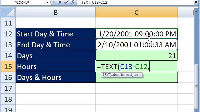 Day time video. Формат timestamp. Excel exercises.