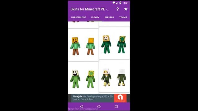 Скины Undertale для Майнкрафт ( Skins Undertale for Minecraft ) - App preview смотреть онлайн