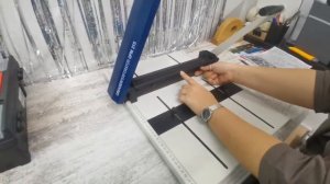 Обучение Аспект Медиа часть 8 Биговка и перфорация на ручном станке Cyklos GPM 315