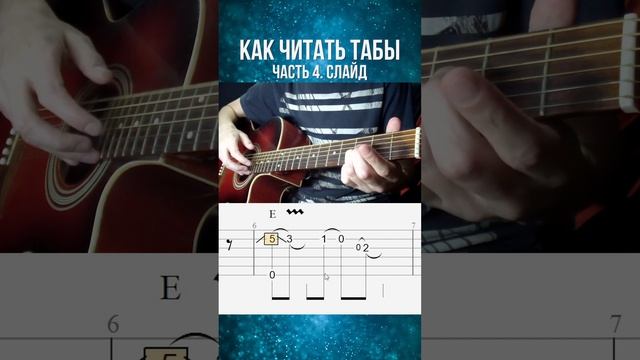 Как читать табы 4. Слайд, вибрато