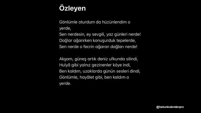 Yahya Kemal Beyatlı - Özleyen смотреть онлайн