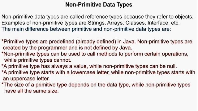 #Javadatatypes data types in java || data types and variables|| primitive and non-primitive in java смотреть онлайн