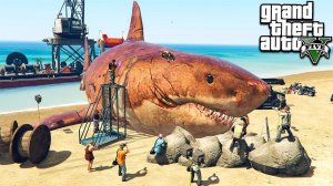 ОХОТА НА МЕГАЛОДОНА И КАК ПОЙМАТЬ ГИГАНТСКУЮ АКУЛУ МЕГ В ГТА 5 МОДЫ! ОБЗОР МОДА В GTA 5! ВИДЕО MODS