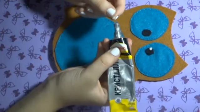 СОВА ИЗ ФЕТРА| ПРОСТАЯ ИГРУШКА ИЗ ФЕТРА смотреть онлайн