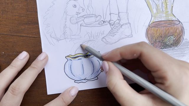 Рисую любимые слова в нелюбимом скетчбуке. Акварель на хлопке, скетчинг.