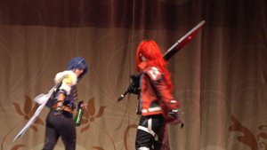 ИГРОВОЕ ДЕФИЛЕ-Влияние Геншина (Дилюк Рагнвиндр, Кэйа Альберих) - Starfox Damian, Anri Fortescue