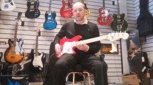 Squier Bronco Bass, Torino Red (Ex-display) - Rimmers Music