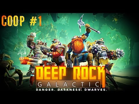 Начало - Deep Rock Galactic прохождение кооператив стрим запись часть #1