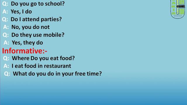 English learning course learn "Answers of present simple Questions" in easy way lesson no 10 смотреть онлайн