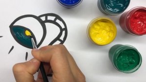 How to draw a table lamp | Как нарисовать настольную лампу