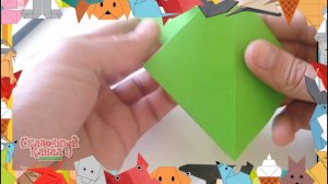 Оригами. Как сделать головастика из бумаги.Origami. How to make a tadpole out of paper.