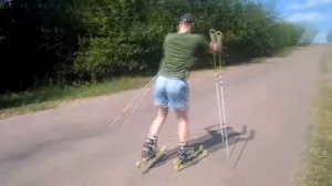 ROLLER SKIS 2016(09) Покатушки на лыжероллерах в г. Глухове