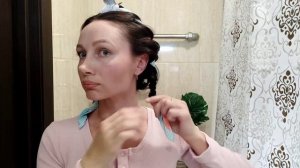 Как сделать модную причёску с платком и завить волосы? Как сделать красивые локоны? Лайфхак!