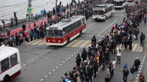 Московский парад ретро-троллейбусов - 2015/ Выставка троллейбусов в Москве