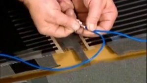 Установка/монтаж пленочного инфракрасного теплого пола