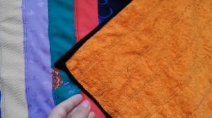 Самый простой пошив коврика из полосок.