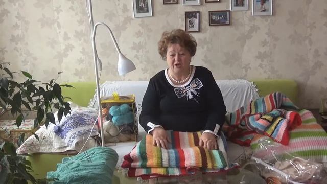 ПЛЕДЫ вяжем из ОСТАТКОВ ПРЯЖИ