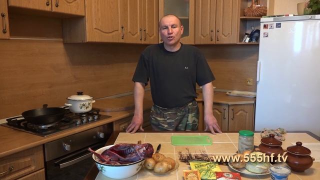 Готовим зайца в горшочках.