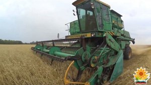 Начало уборки урожая пшеницы 2016! ДОН-1500Б \ Start harvesting wheat in Russia 2016! DON-1500B