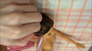 Как сделать красивую причёску для куклы барби безграничные движения