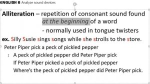 Sound devices (onomatopoeia, alliteration, assonance, consonance) Taglish