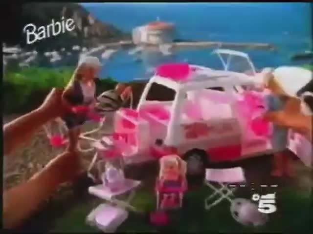 1995 Реклама машины для куклы Барби Маттел Barbie Minivan