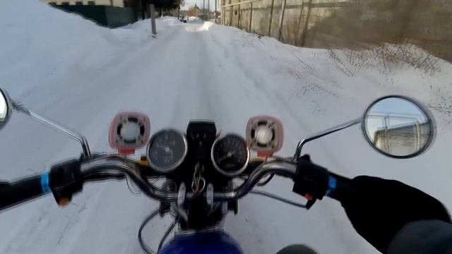 Мото - дальняк  965 км НА МОТОЦИКЛЕ ЗИМОЙ , ЕДЕМ В УЛЬЯНОВСК К ДИАНЕ ШУРЫГИНОЙ