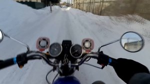 Мото - дальняк 965 км НА МОТОЦИКЛЕ ЗИМОЙ , ЕДЕМ В УЛЬЯНОВСК К ДИАНЕ ШУРЫГИНОЙ