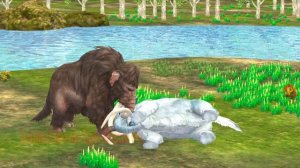 Woolly Mammoth vs Vs White Zombie Mammoth Save Cartoon Cow Animal Revolt Epic Battle