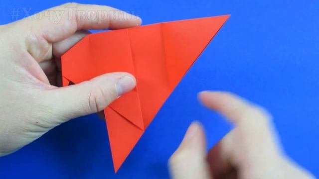 Как сделать птичку из бумаги своими руками - Оригами птица из бумаги