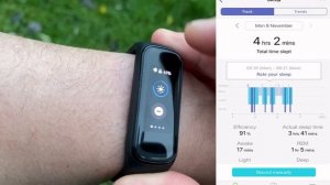 Sleep Stages Comparison: Fitbit Inspire 2 vs Honor Watch ES vs Galaxy Fit 2 vs Mi Band 5