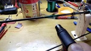 Восстановление сломанного карбонового спиннинга.mp4