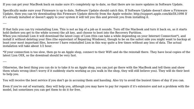 Apple: Mid 2010 MacBook Pro Wont Wake Up 4 Solutions!!