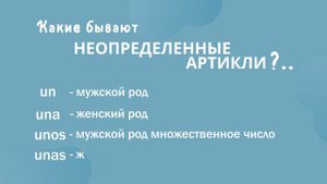 АРТИКЛИ в испанском | испанский для начинающих