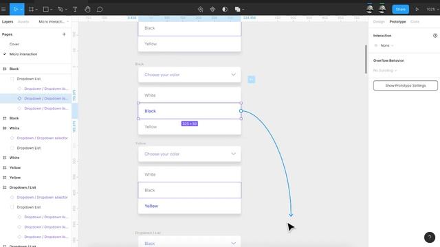 Figma Tutorial: Dropdown menu Interaction смотреть онлайн