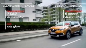 2019 Volkswagen T-Cross vs 2018 Renault Captur