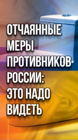 Зачем жители Украины ломают свои унитазы? Шокирующая правда на видео