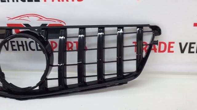 Mercedes C Class W204 2007-2014 Front Bumper Grille Gloss Black AMG Panamericana GT Style смотреть онлайн