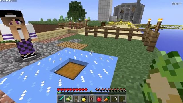 Майнкрафт но ОДНОМ БЛОКЕ МИЛЛИОНЕРА в Майнкрафте ! ДЕВУШКА ВИДЕО ТРОЛЛИНГ MINECRAFT