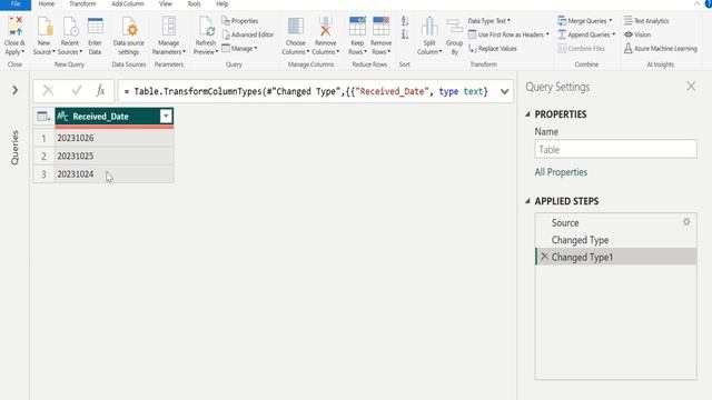 Convert Number to Date (Integer to Date) in Power Query (Power BI)