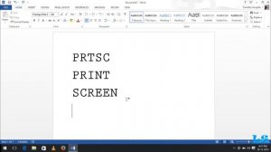 How to Use the Print Screen PRTSC Function on the Keyboard to take Snapshot of the Desktop